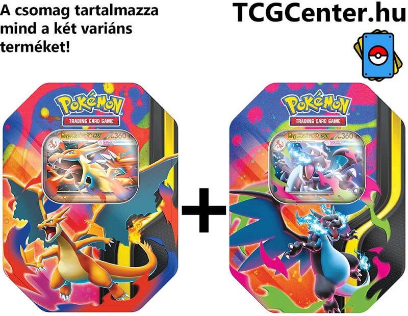 Mega Charizard Tin Páros csomag